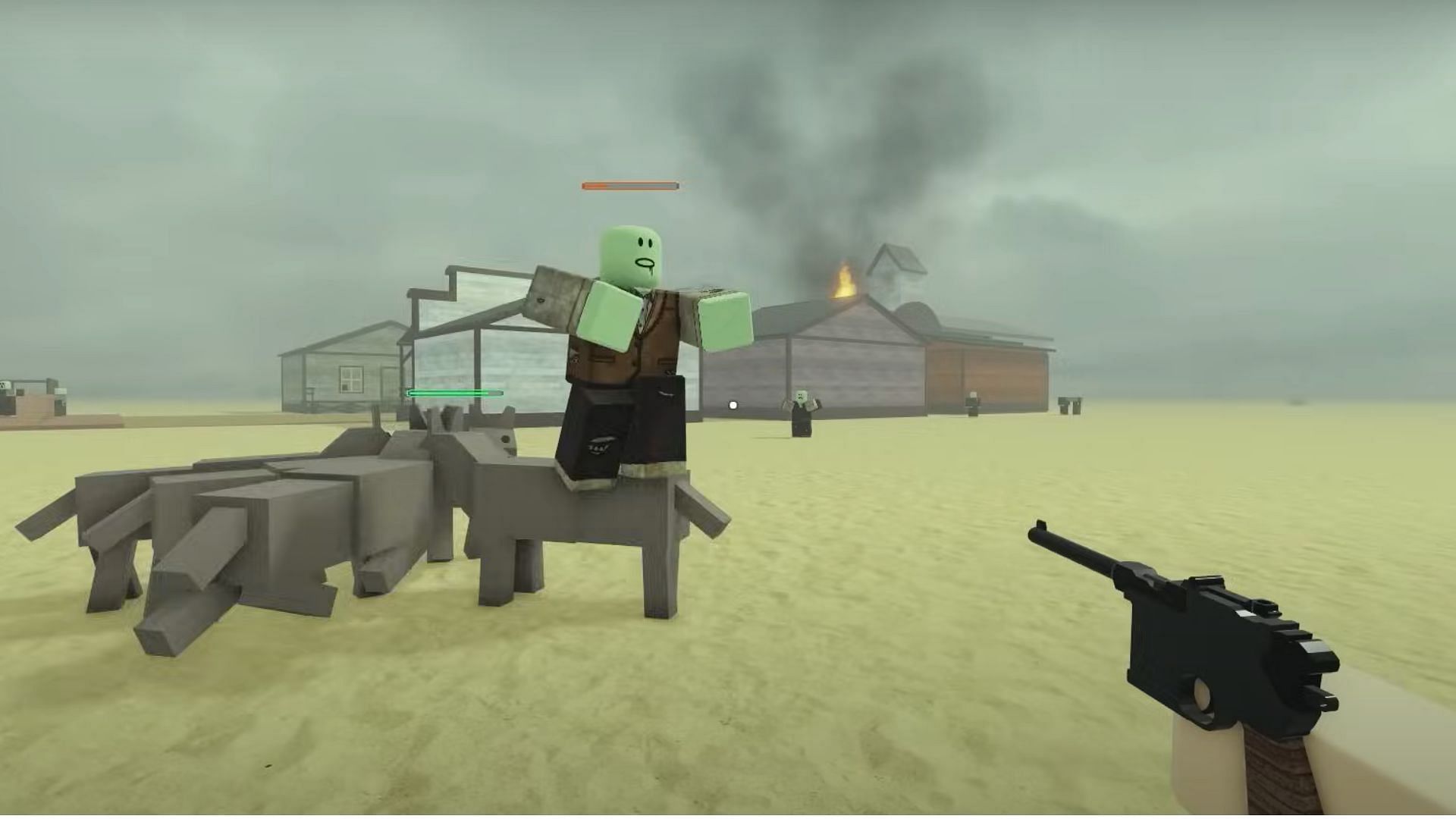 Wolves can be valuable for battling zombies (Image via Roblox)